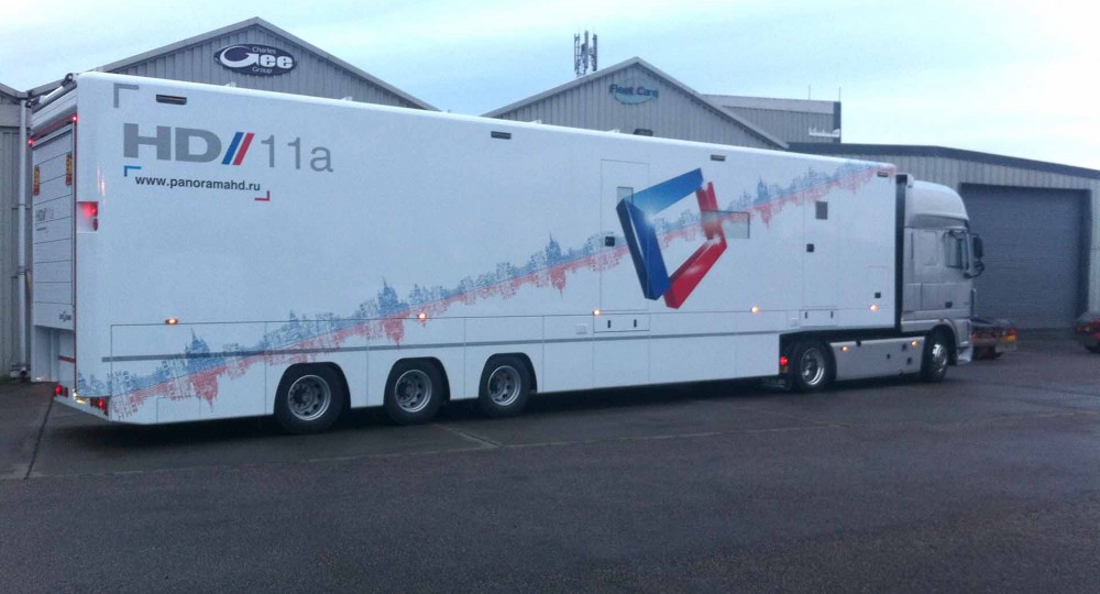 HDTV Studio Transportation to Russia